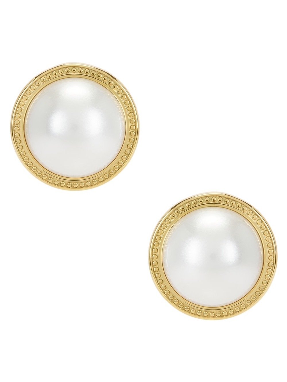 * Cendre Rue Cler Pearl Earrings in Gold BT